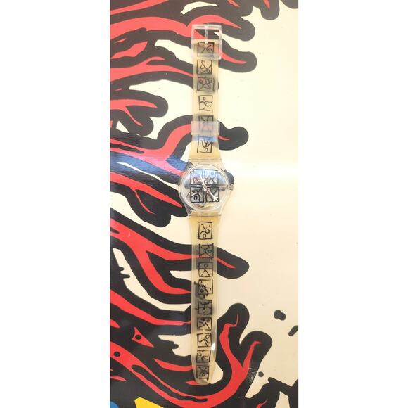 Swatch watch ZEIT2 GK298 1999 Standard Gents Designed by Matthias Winkler NEW - Picture 2 of 8